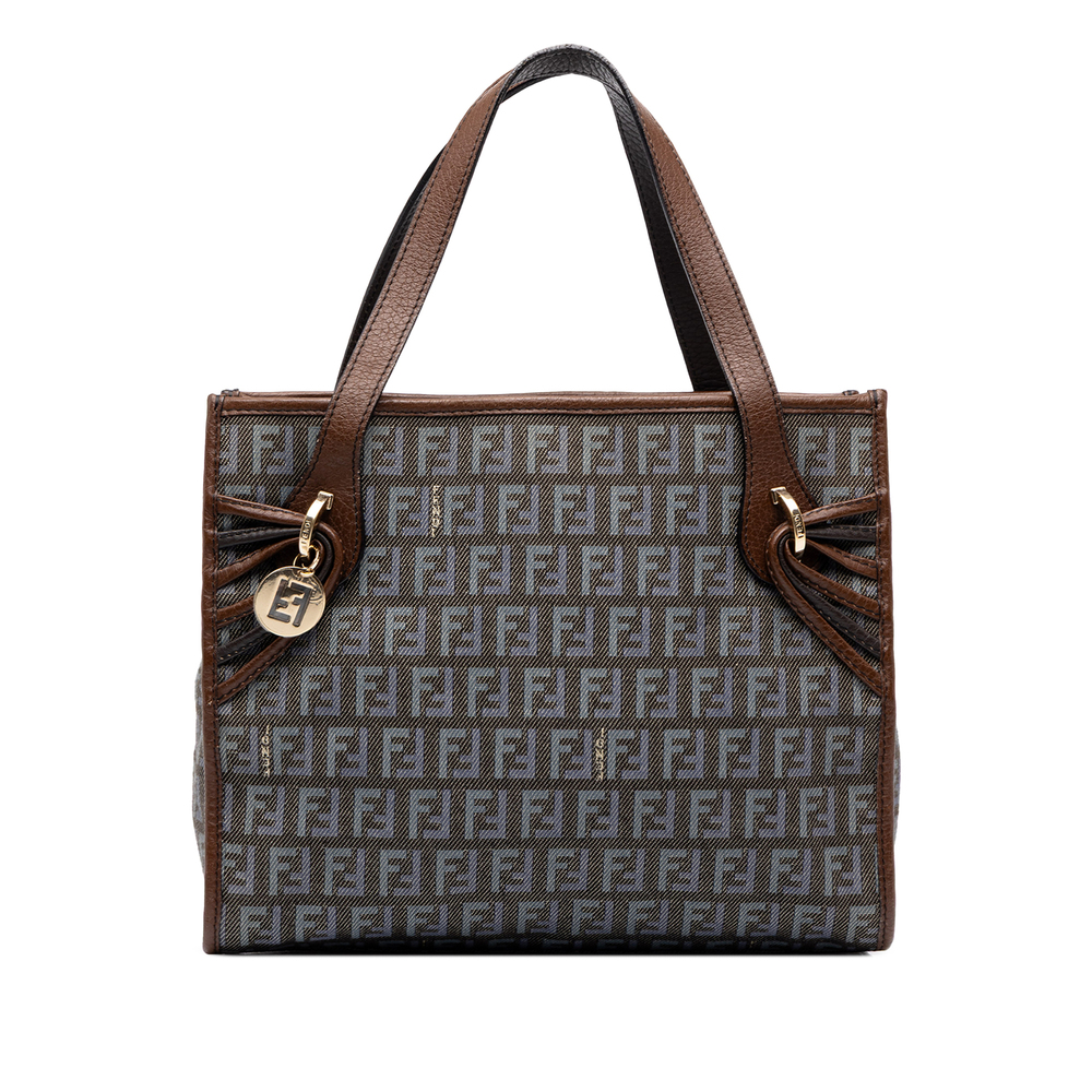 Pre-Loved Fendi Zucchino Denim Handbag